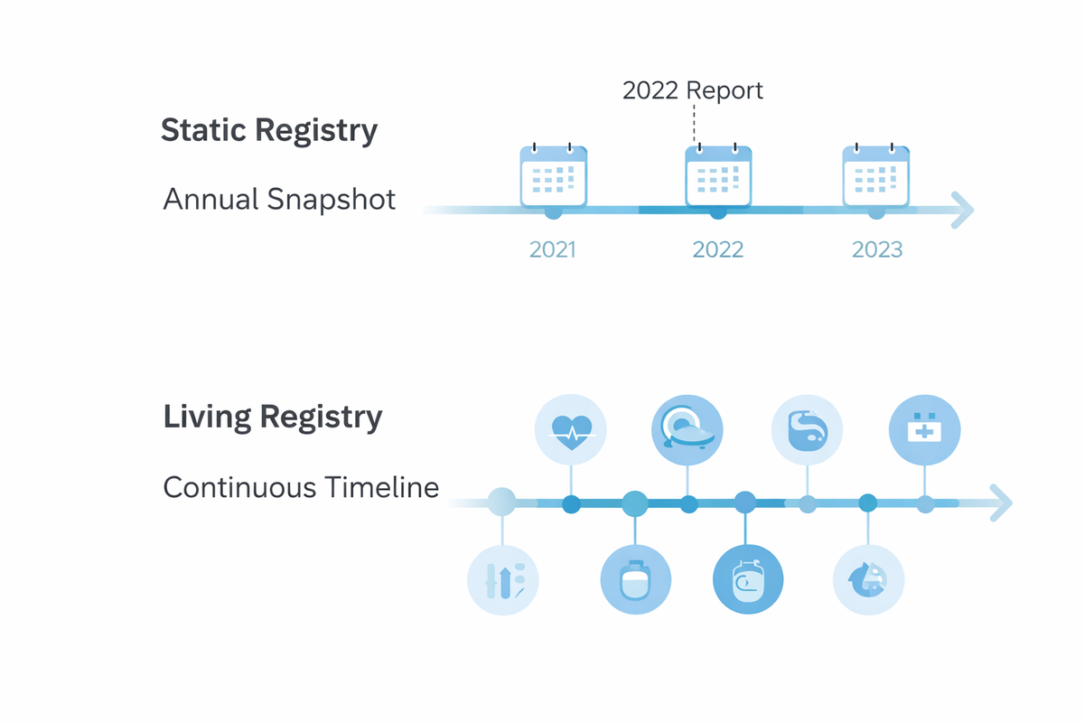 The Death of the Annual Report: Why Static Registries Fail Modern Cardiac Care